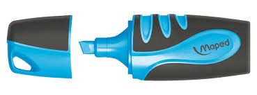 Surligneur fluorescent Maped bimat pocket  - Jaune