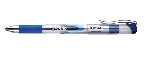 Stylo à bille cello Topball  - Bleu - Encre liquide