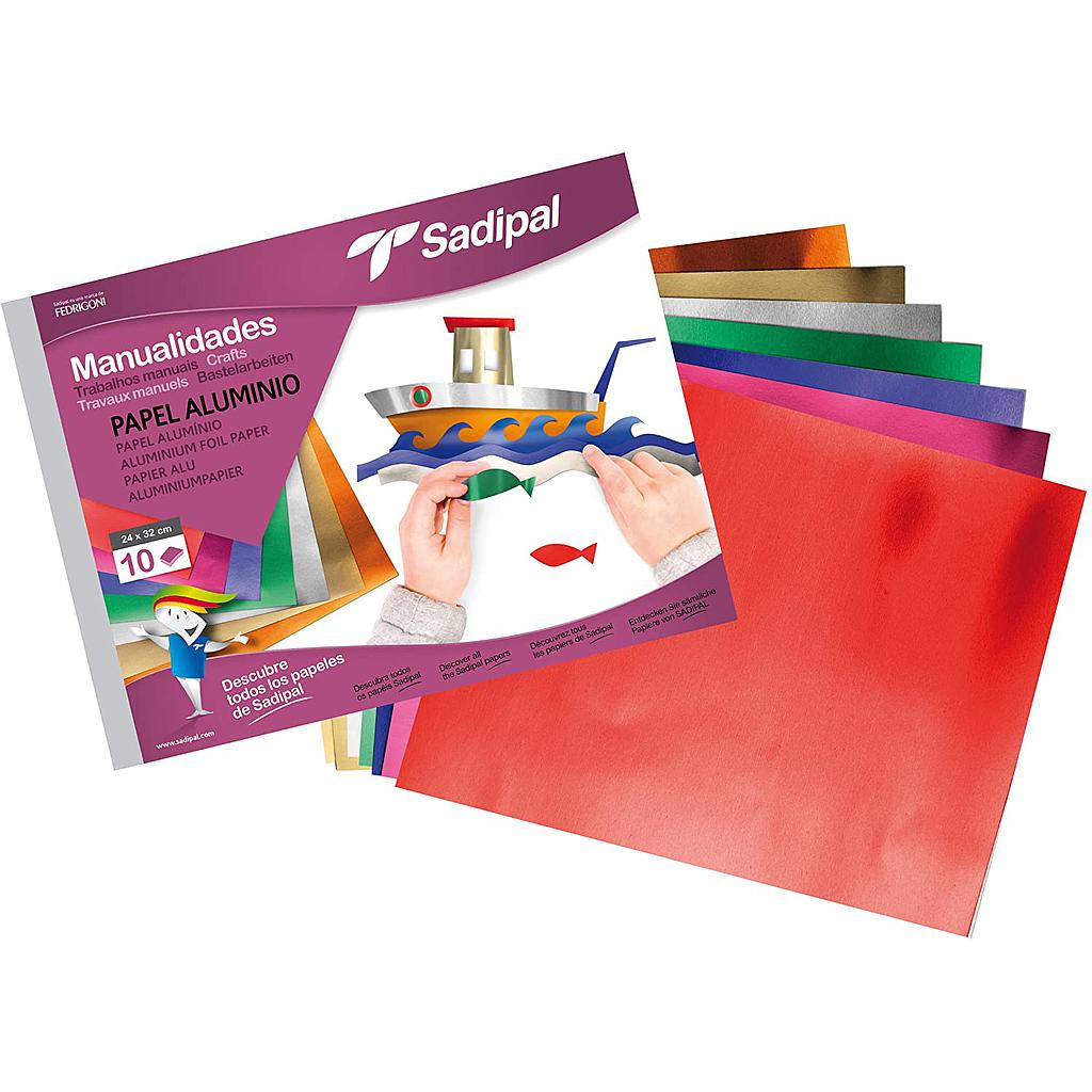 Bloc à dessin Sadipal  - Bristol mettalise - 10 feuilles