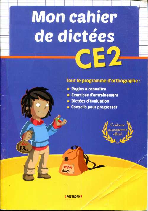 Mon cahier de dictées CE2