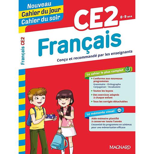 Cahier du jour/Cahier du soir Français CE2 + mémento