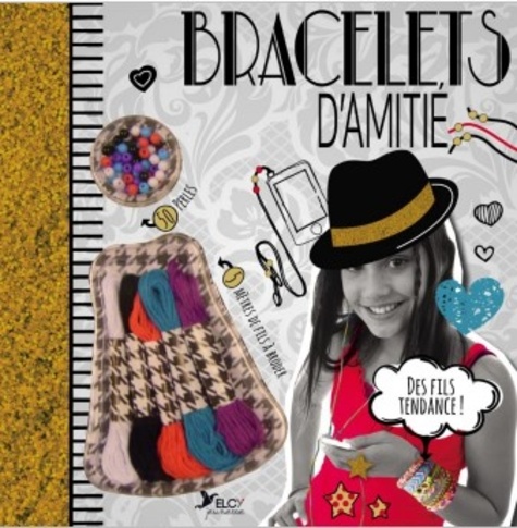 Bracelets de l'amitié - Avec 50 perles et 5 mètres de fils à broder