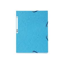 Chemise à Rabats Cartonnée Bleu Ciel