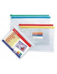 Enveloppe Plastique Zipper Pocket Transparant B5