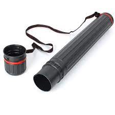 Tube Porte Plans Extensible Noir Ø 10 cm L 100 cm