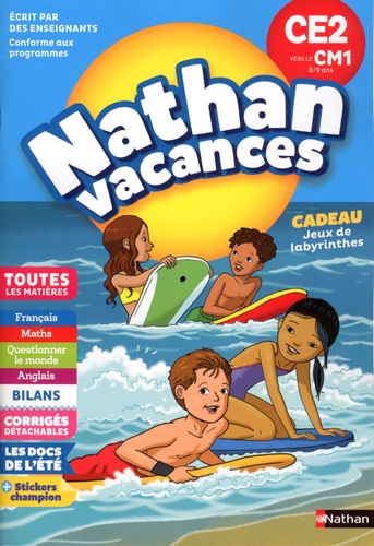 Nathan Vacances - du CE2 vers le CM1 8/9 ans