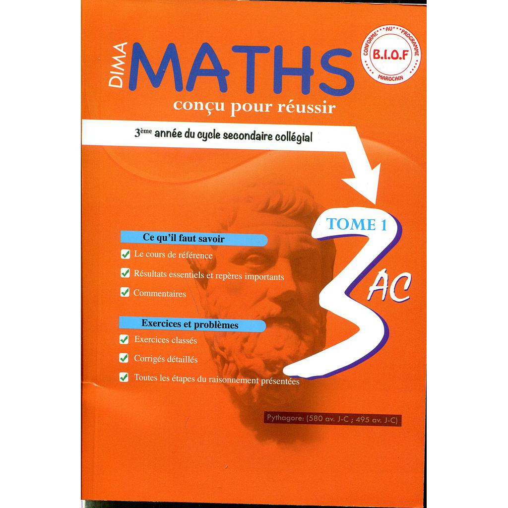 Dima Maths Tome1 3ème Collège