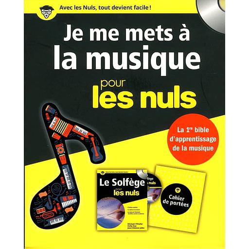 Je me mets à la musique pour les nuls  - Coffret livre Le solfège pour les nuls + 1 cahier de portées