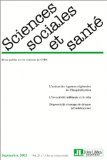 Revue sciences sociales et santé, volume 21, numéro 3