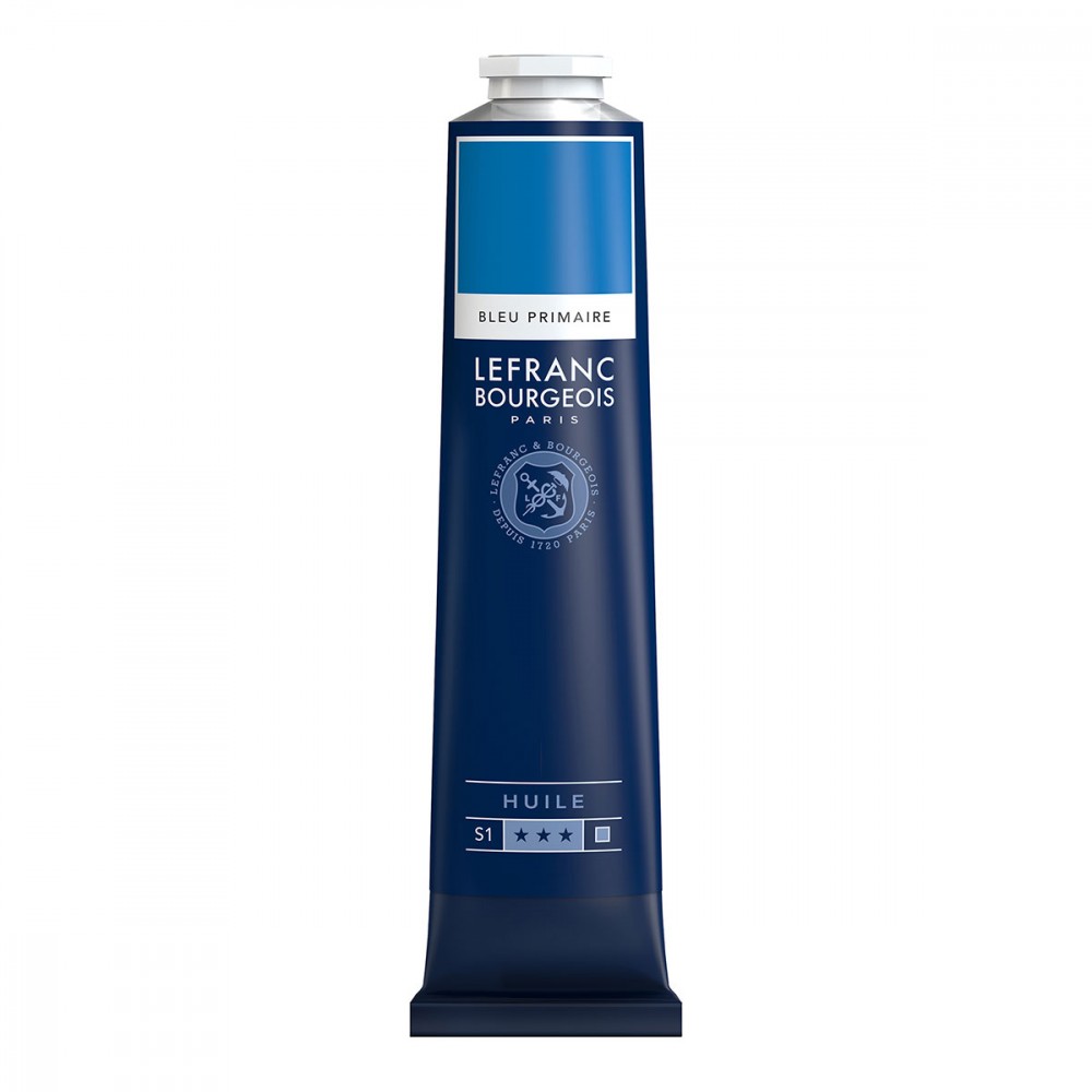 Peinture à l'huile Lefranc & Bourgeois Fine  - 150ml - Bleu primaire - Unité