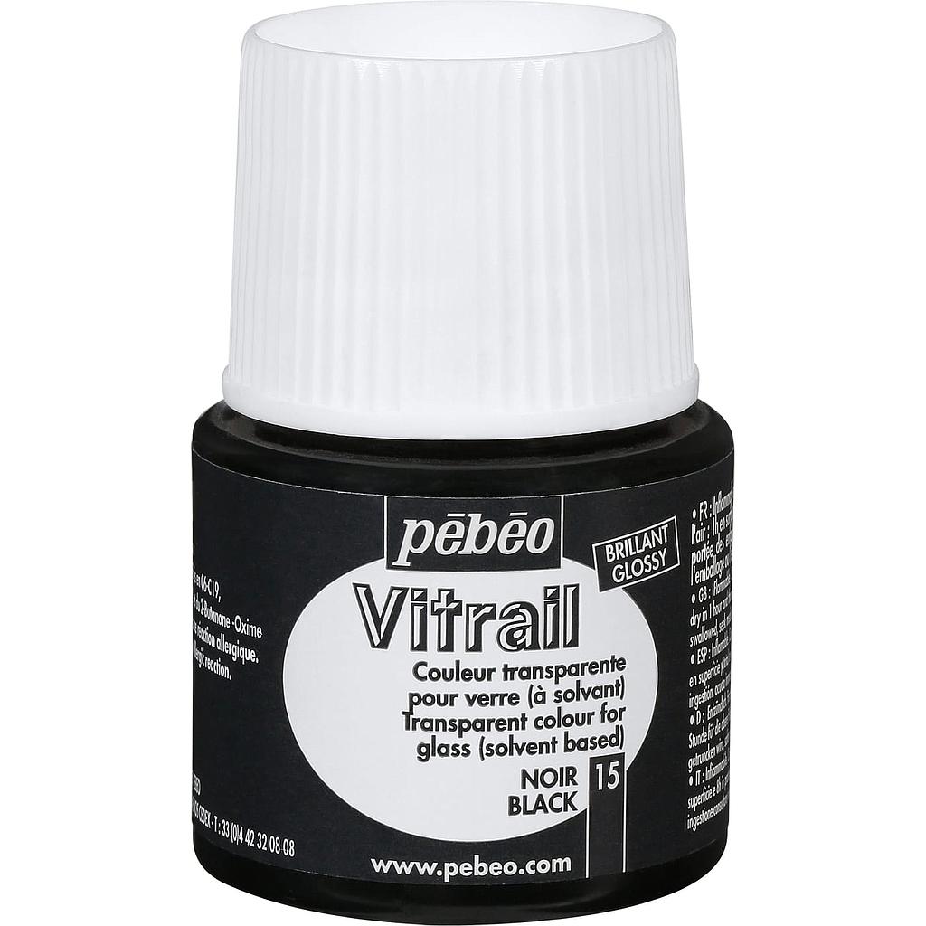 Peinture pour Vitrail 45ml N°15 Noir