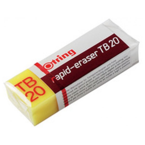 Gomme Rapid-Eraser - Technique - Blanche/Jaune