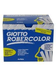 Craie Robercolor Giotto  - Blanche - Paquet de 100