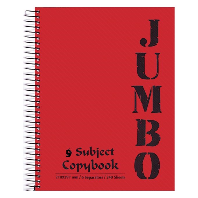 Registre Jumbo  A4 5 sujets - 5/5