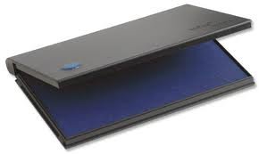 Tampon Encreur Micro ft 9 x 16 cm Bleu