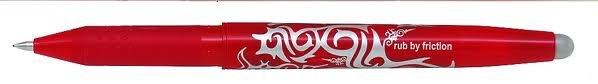 Stylo à bille Pilot Frixion Encre Liquide 0,5 Rouge