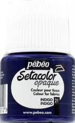 Peinture pour tissus Pébéo Setacolor  - 45ml - Indigo - Unité