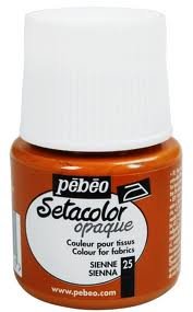 Peinture pour tissus Pébéo Setacolor  - 45ml - Sienne - Unité