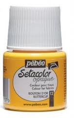 Peinture pour Tissus Pébéo Setacolor 45ml Bouton d'or