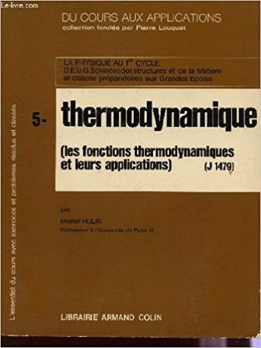 Thermodynamique : Les fonctions thermodynamiques et leurs applications