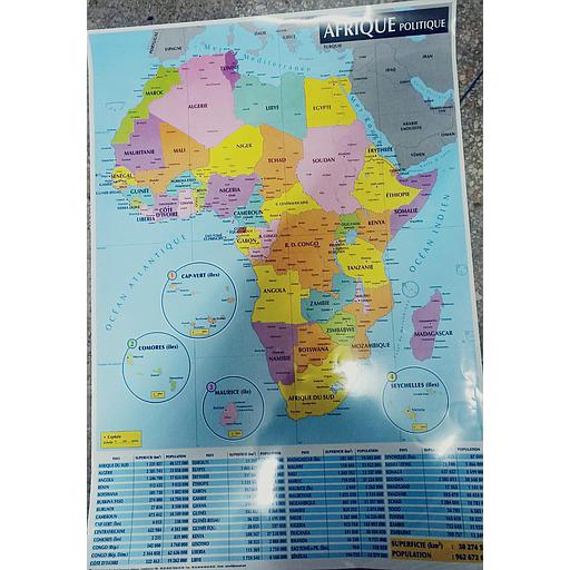 Carte politique d'Afrique
