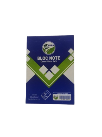 Bloc Note A6 Pique 5*5 Sans Spiral