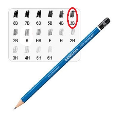 Crayon MARS 3B 100-3B Lumograph 100