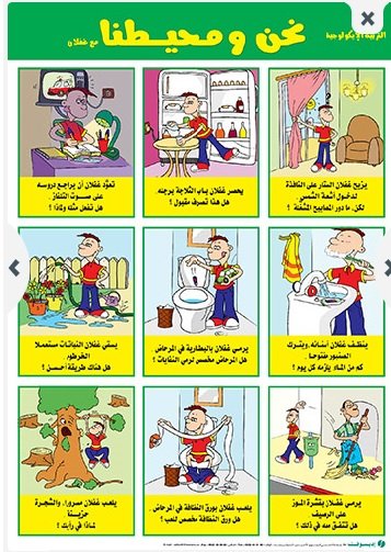 صويرات تعليمية كبيرة التربية الإيكولوجية نحن ومحيطنا مع غفلان