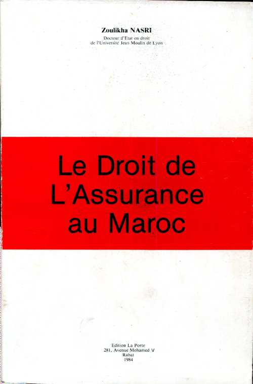Le droit de l'assurance au Maroc
