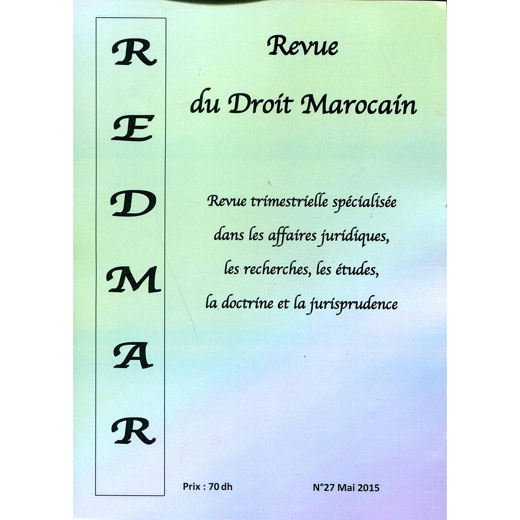 مجلة القانون المغربي عدد 27