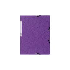 Chemise à Rabat A4 Cartonnée Violet