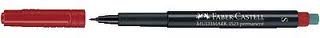 Marqueur Permanent Faber Castel Pointe Fine Rouge S