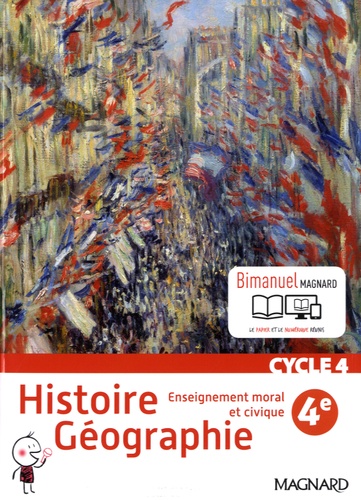 Histoire géographie, enseignement moral et civique EMC 4ème - ed 2016