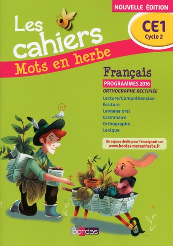 Les Cahiers Mots en herbe CE1 - 2016