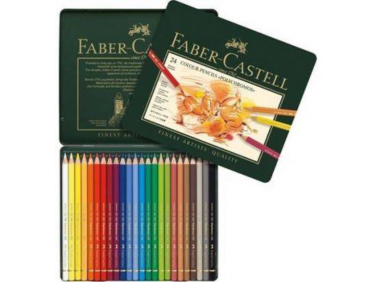 Crayons de couleur Faber-Castell polychromos  - 24 crayons