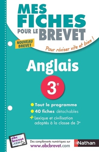 MES FICHES POUR LE BREVET Anglais 3e