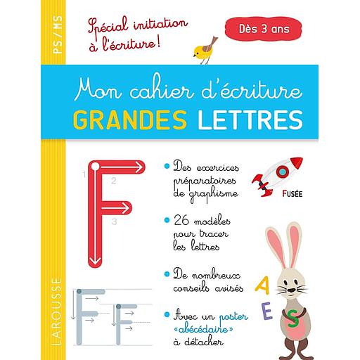 Mon cahier d'écriture grandes lettres PS/MS  - Spécial initiation à l'écriture