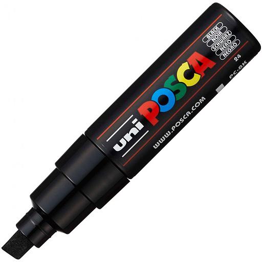 Marqueur Posca Noir Pointe Large Biseautée