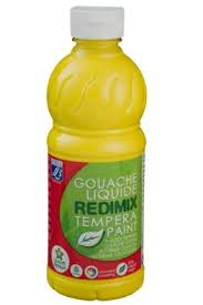 Peinture Gouache Lefranc &amp; Bourgeois  - Jaune - 1L