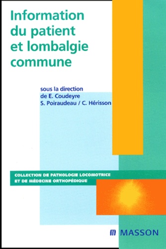Information Du Patient Et Lombalgie Commune
