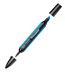 Marqueur double pointe Cyan