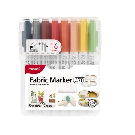 Marqeur Tissu 16 Couleur Réf 470