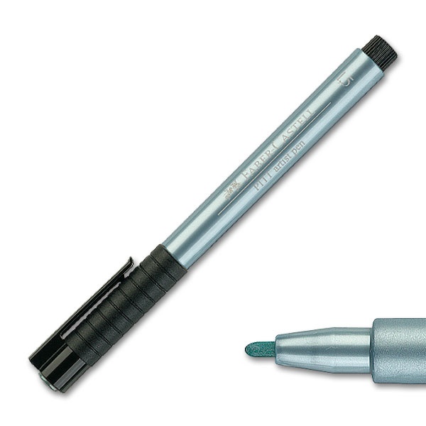 Stylo feutre pitt artist pen Bleu Metalique 1.5
