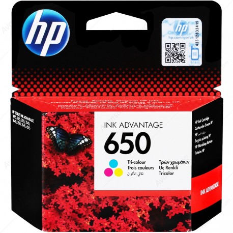 Cartouche d'encre HP d'origine - 650 Couleur