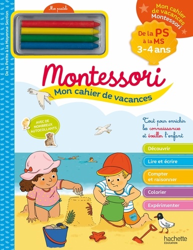 Mon cahier de vacances Montessori 3/4 ans