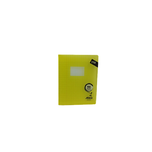Cahier Piqué Séyès Polypro 96P 17 x 22 70G Jaune