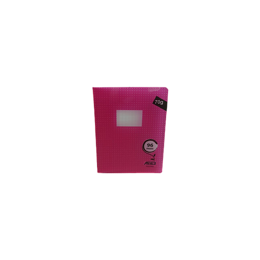 Cahier Piqué Séyès Polypro 96P 17 x 22 70G Rose