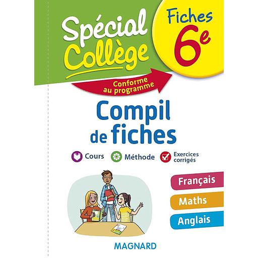 Compil de fiches 6e - Français, Maths, Anglais
