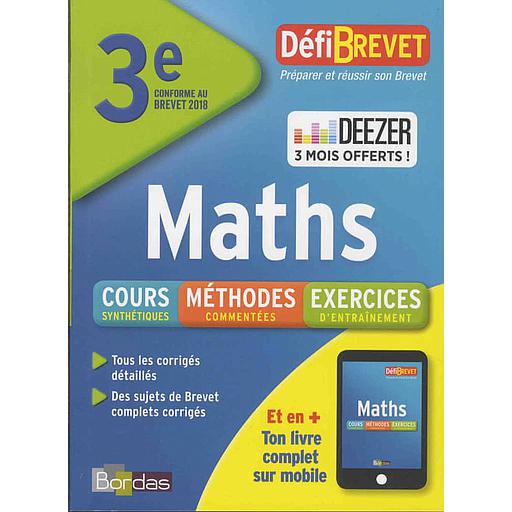 Maths brevet 3e