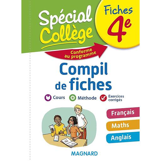 Compil de fiches 4e - Français, Maths, Anglais